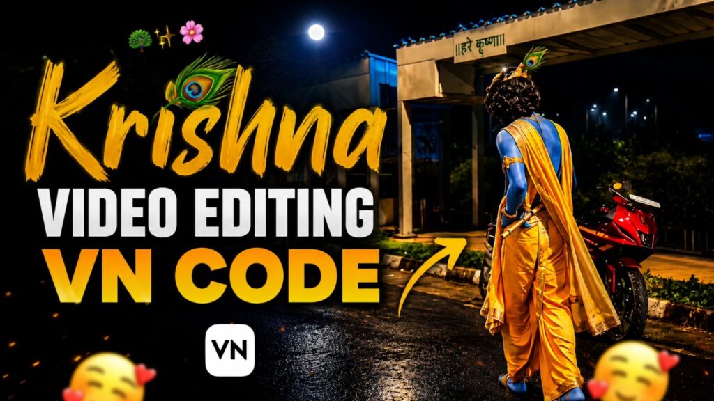 Krishna Tending Video Editing VN Template
