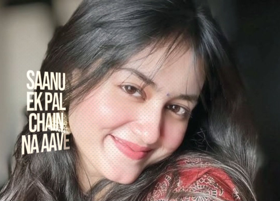 Saanu Ek Pal Chain Na Aave VN Code preview - close-up portrait with song lyrics text